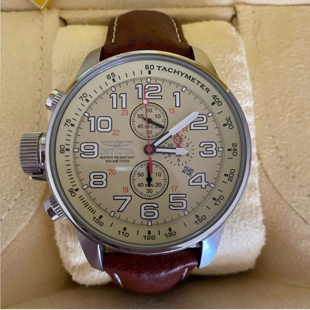 Invicta Men's 2772 Force Chronograph Lefty Watch - EUC - MSRP $495